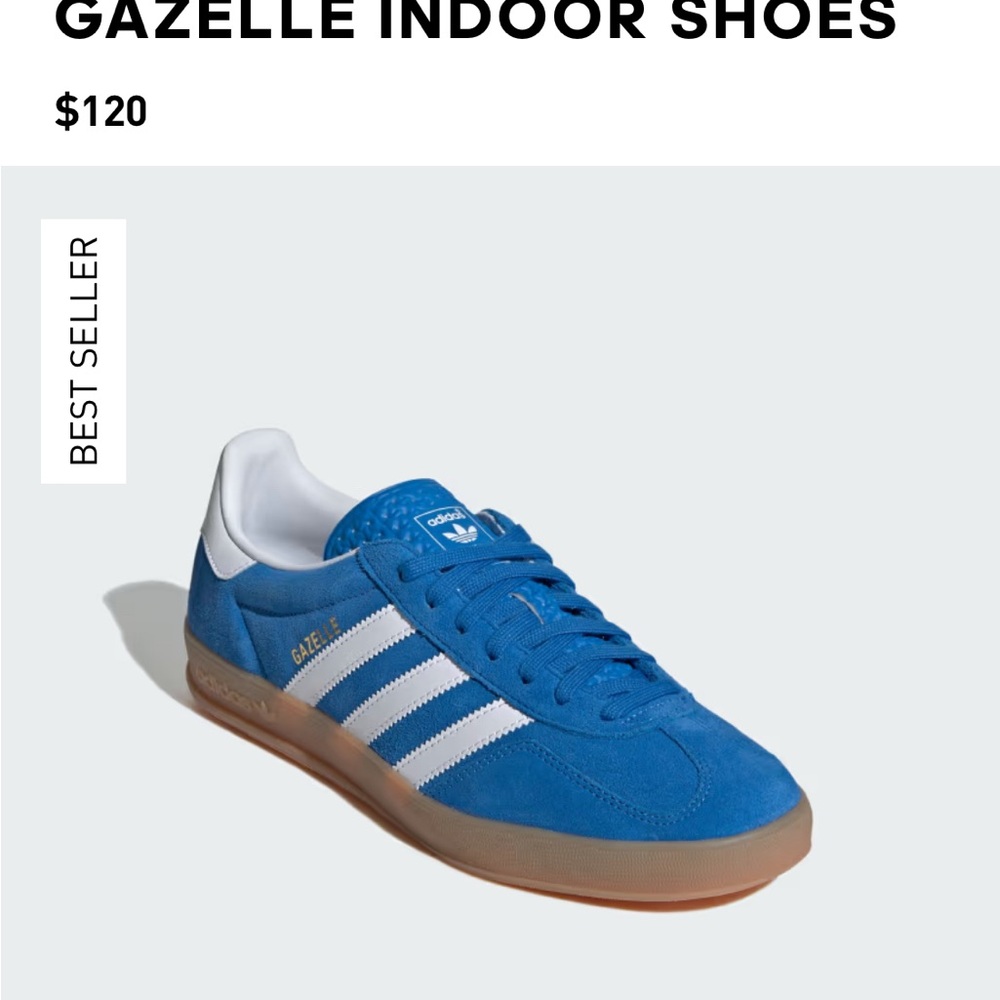 Adidas Gazelle Indoor Blue Sneakers